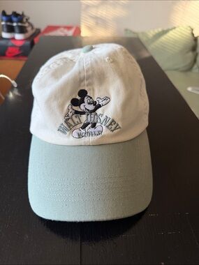 Disney Cream and Mint Adjustable Baseball Hat